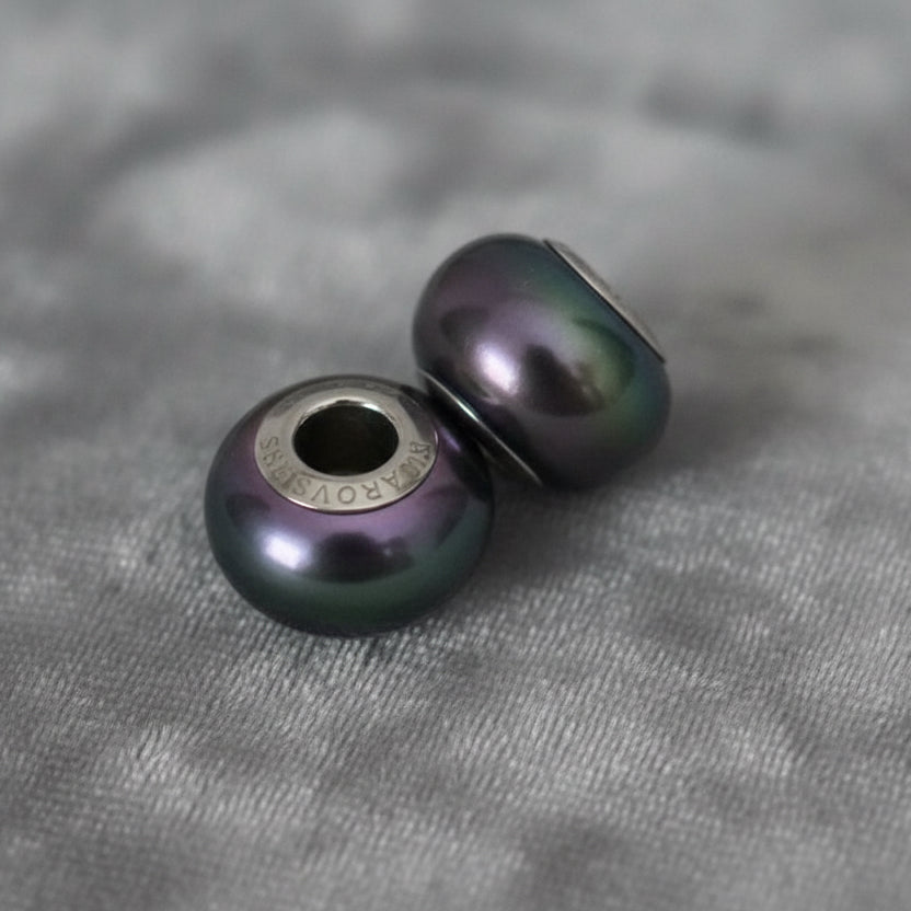 Par Swarovski Crystal Iridescent Purple Pearl