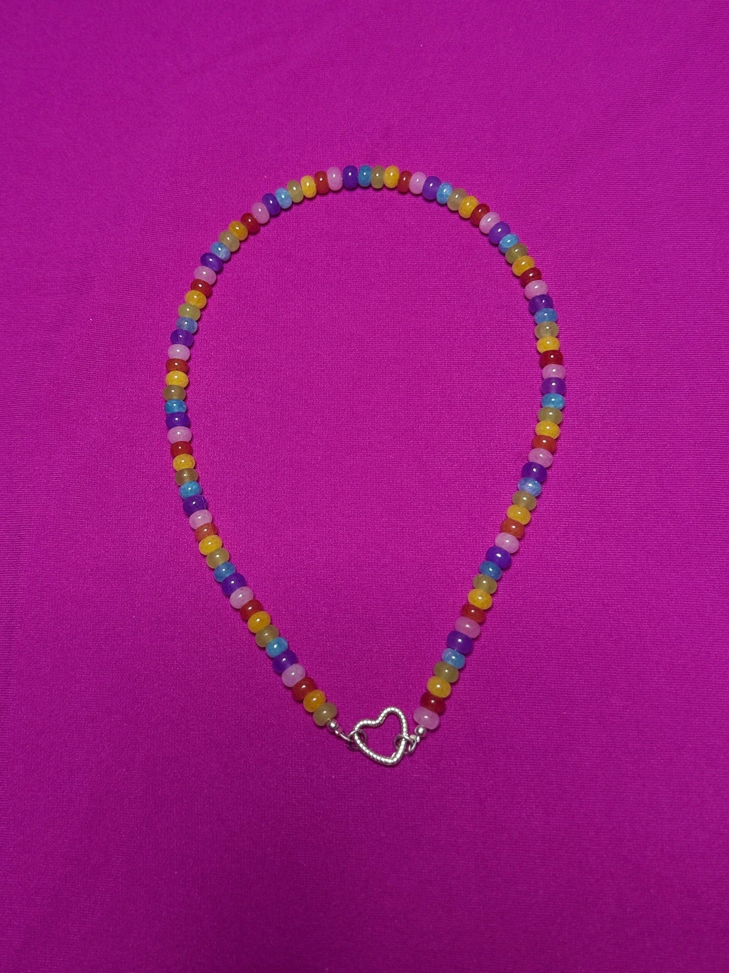 Collar Cuarzos Arcoíris 6mm