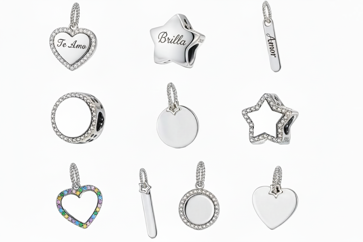 Charm Estrella con zirconias +Personalización