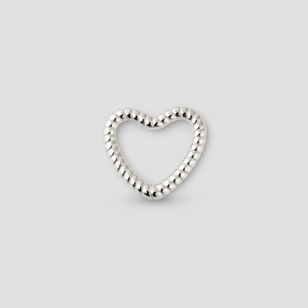 Conector Corazón Angosto Plata