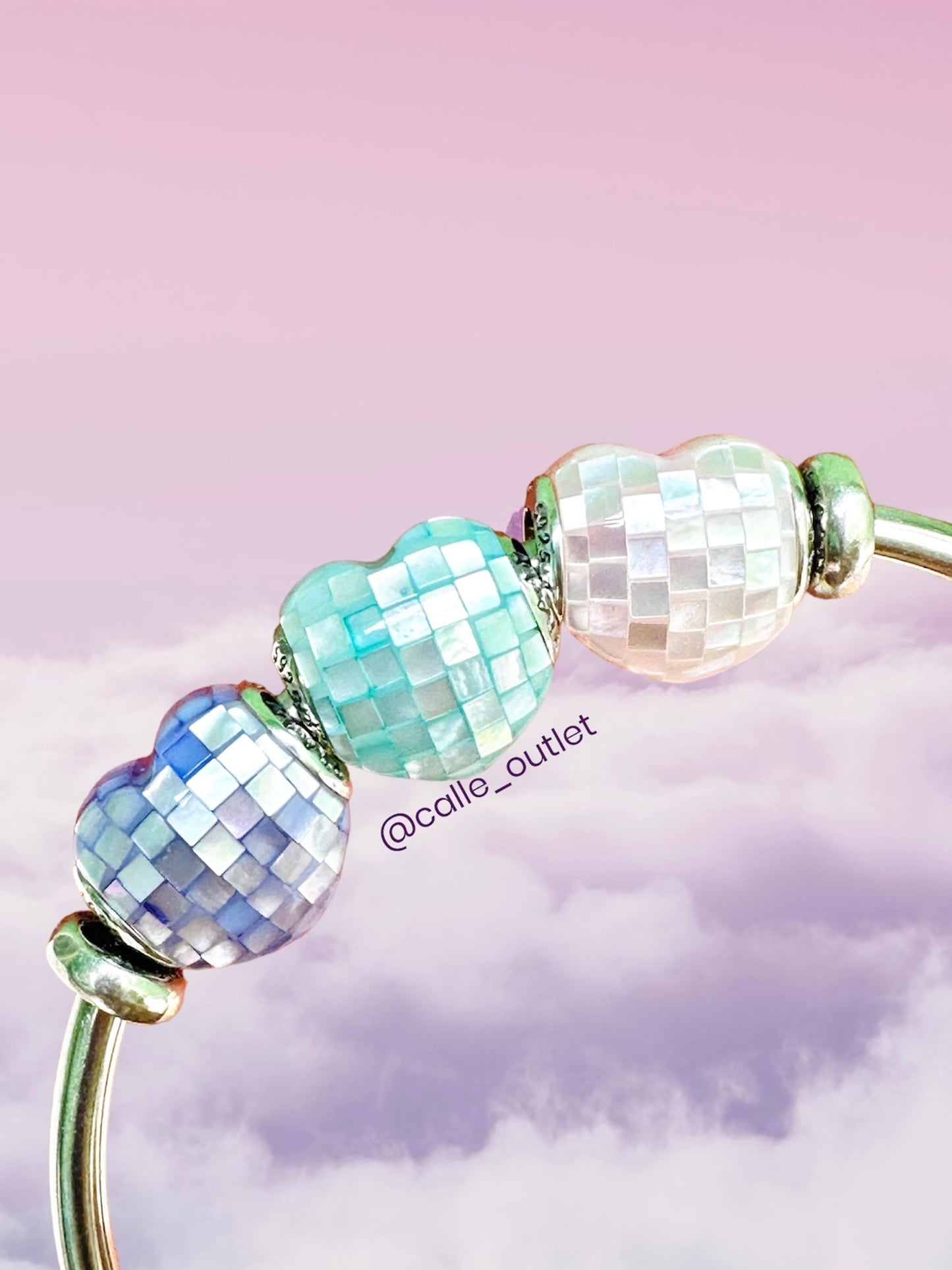 Emerald Beach Mother of Pearl Charm