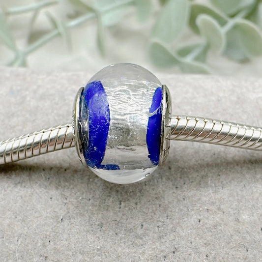 Murano Silver &amp; Blue