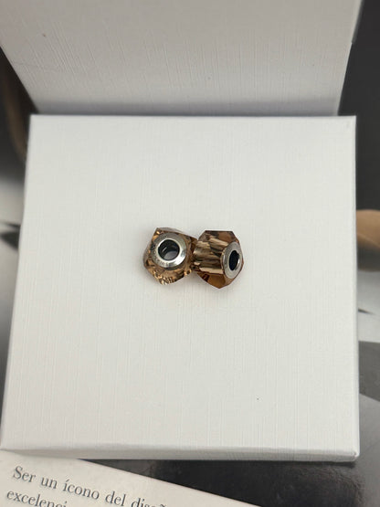 Par Swarovski Crystal Golden Shadow