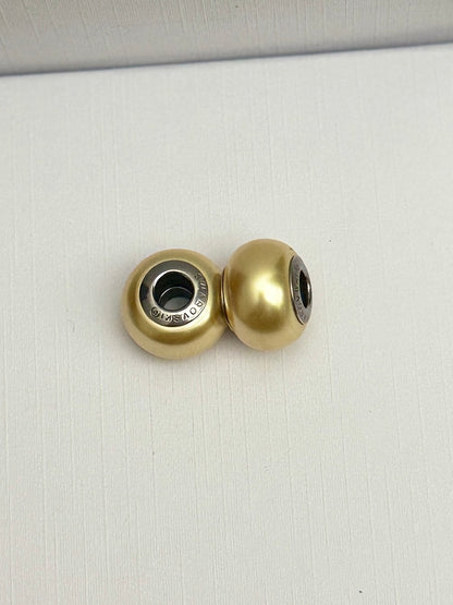 Par Swarovski Crystal Gold Pearl