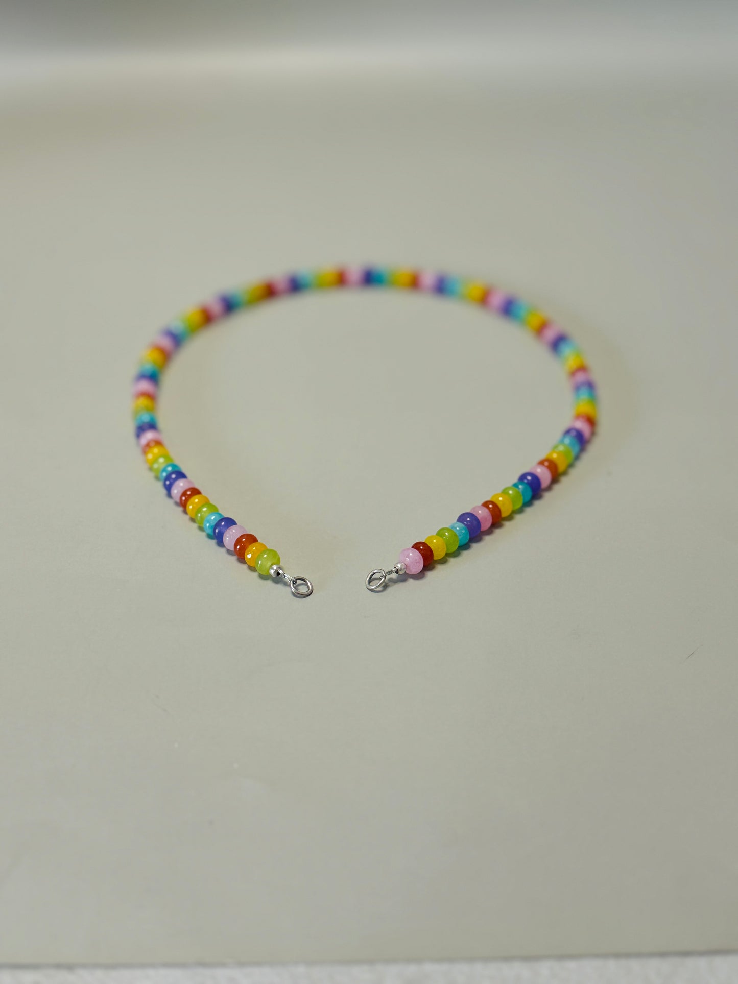 Collar Cuarzos Arcoíris 6mm
