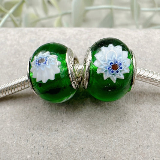 By Muranos Green Flower
