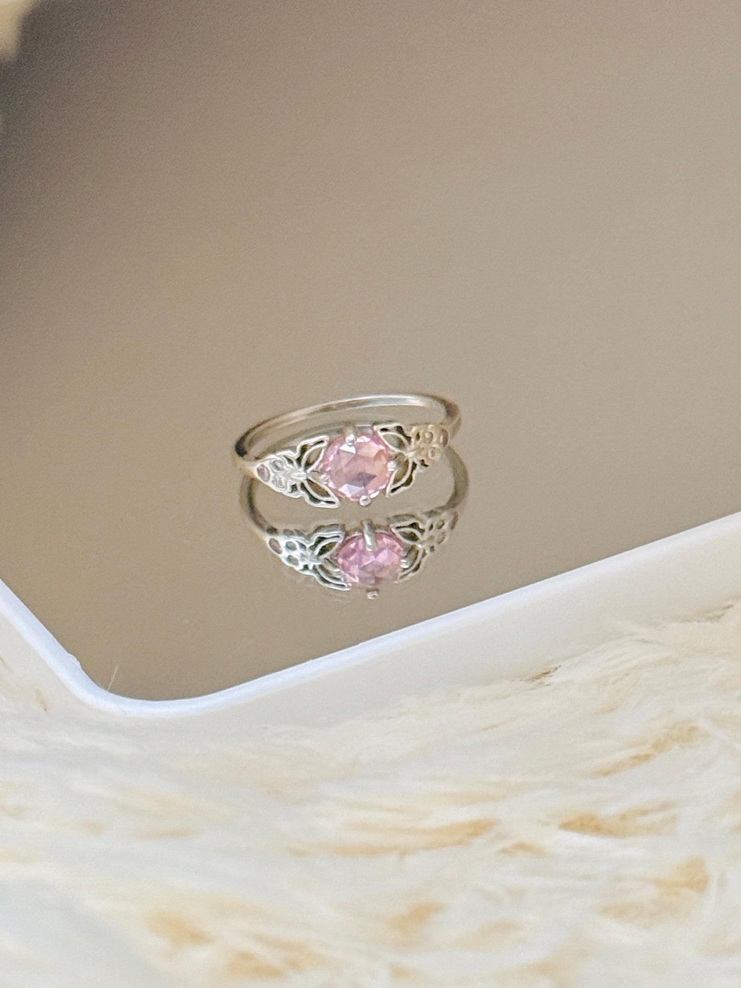 Butterfly and Zirconia Ring