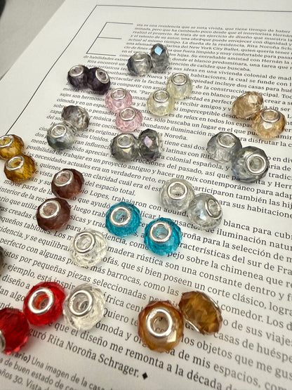 Par charms de Cristal Ambar