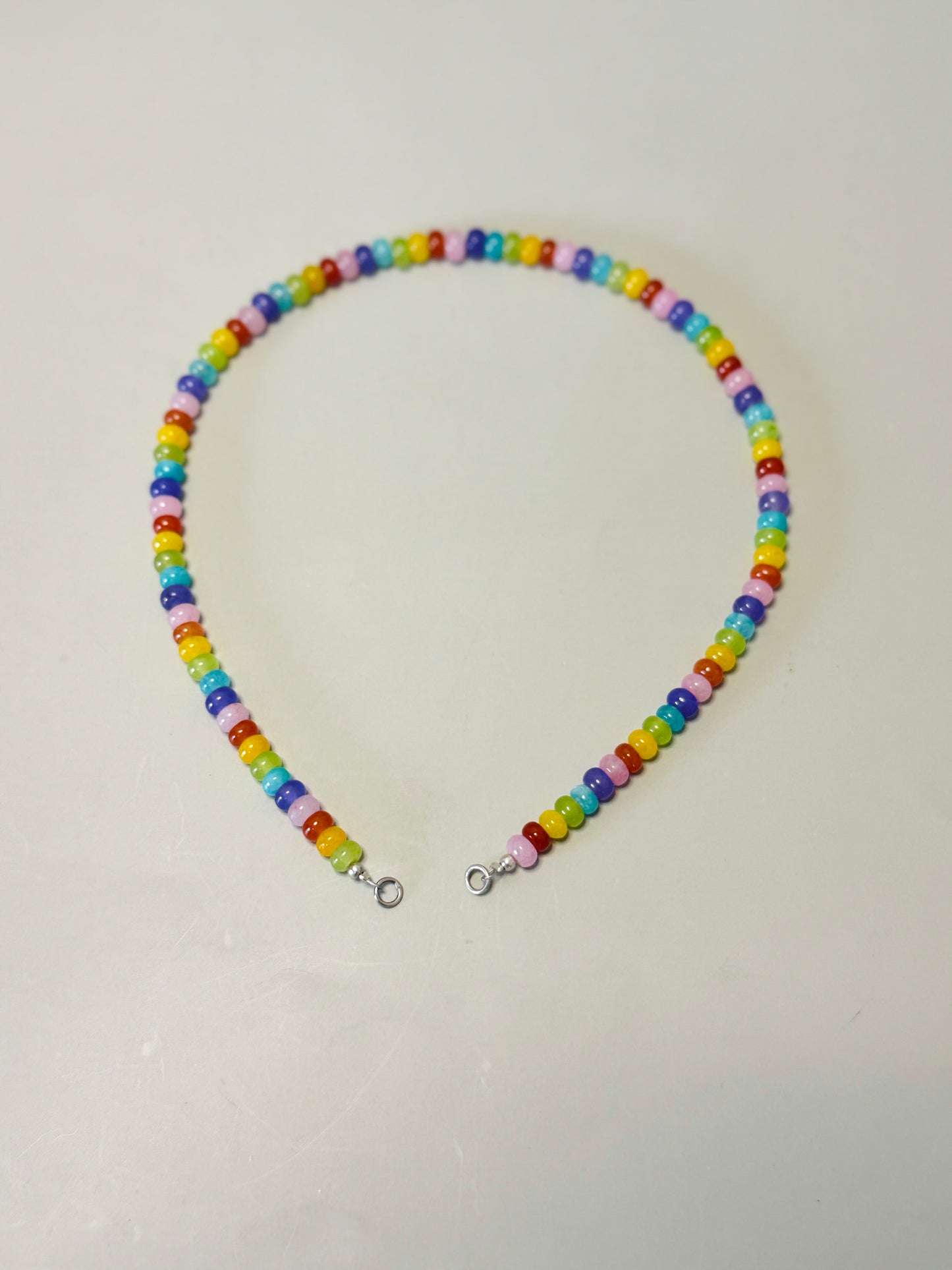 Collar Cuarzos Arcoíris 6mm