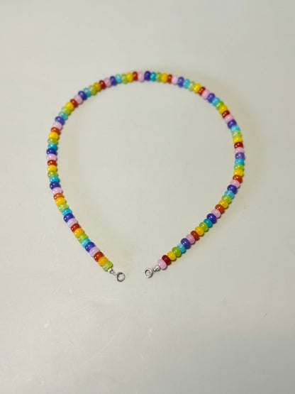 Collar Cuarzos Arcoíris 6mm
