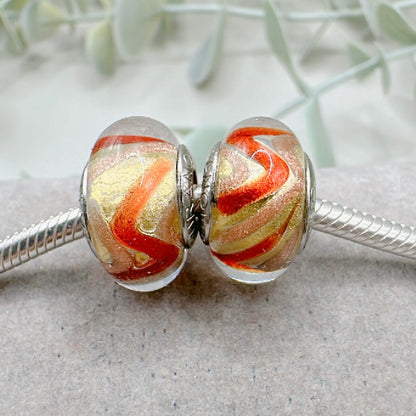 Par Muranos Orange Wave