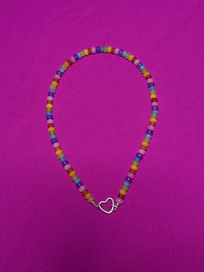 Collar Cuarzos Arcoíris 6mm