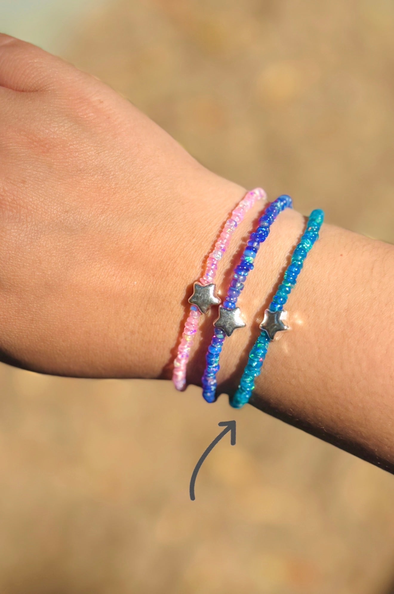Brazalete Ópalo con estrella