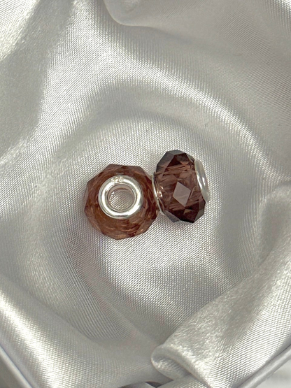 Par charms de Cristal chocolate Plum