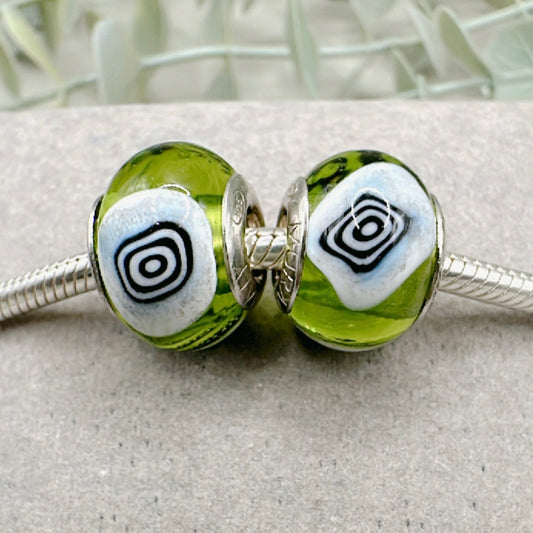 Pair of Muranos Green Eye Protectors