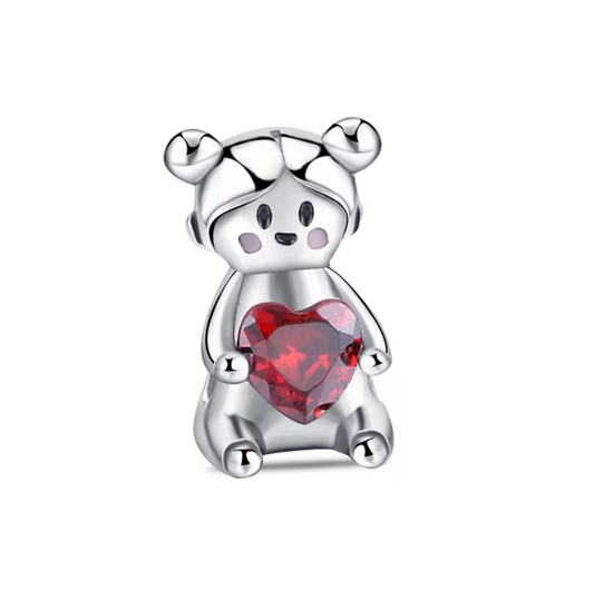 Girl with Heart Charm