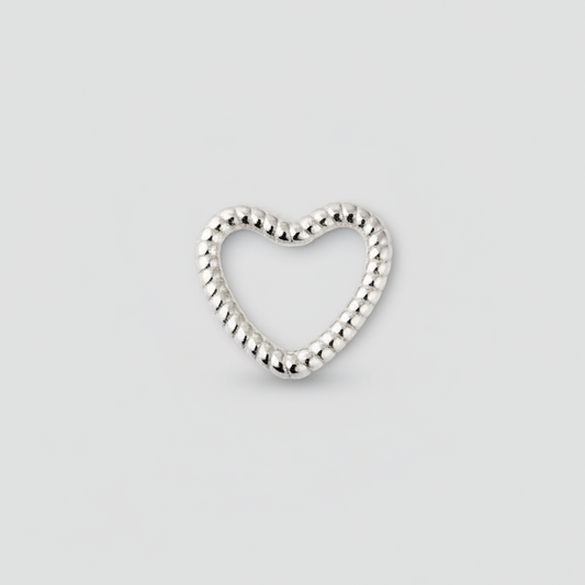 Conector Corazón Angosto Plata
