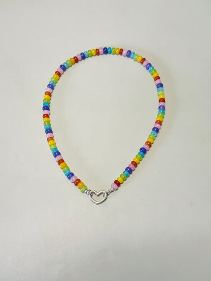 Collar Cuarzos Arcoíris 6mm