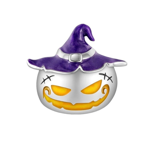 Charm Pumpkin with purple hat