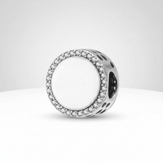 Charm Circular con zirconias +Personalización