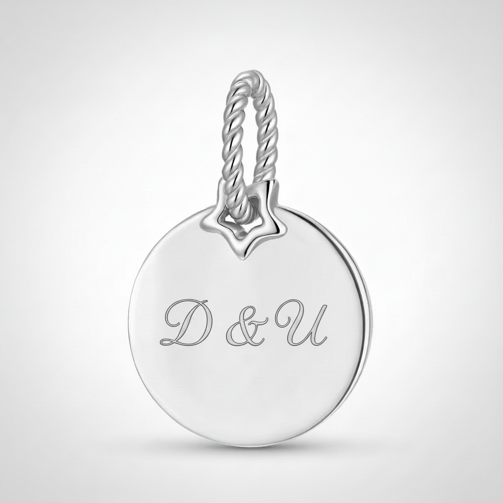 Charm Placa Circular +Personalización