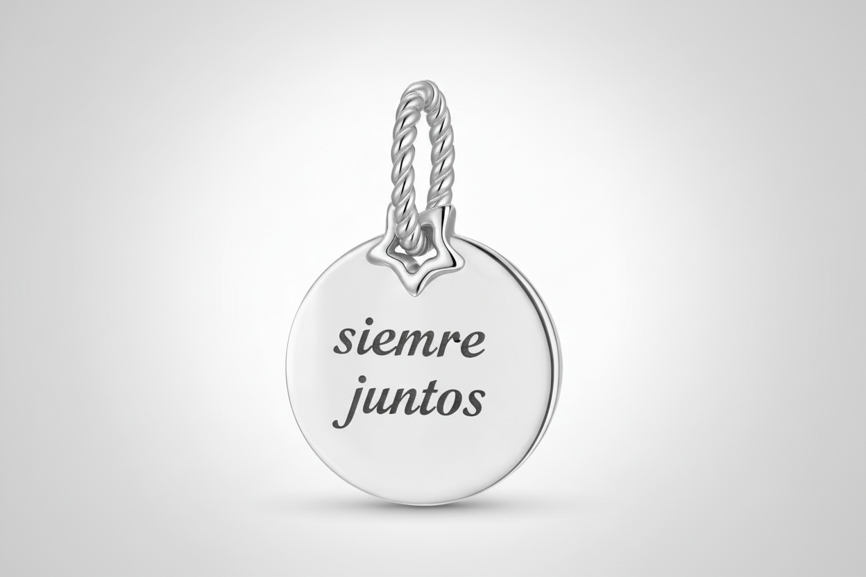 Charm Placa Circular +Personalización