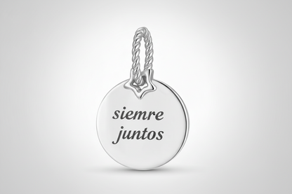 Charm Placa Circular +Personalización