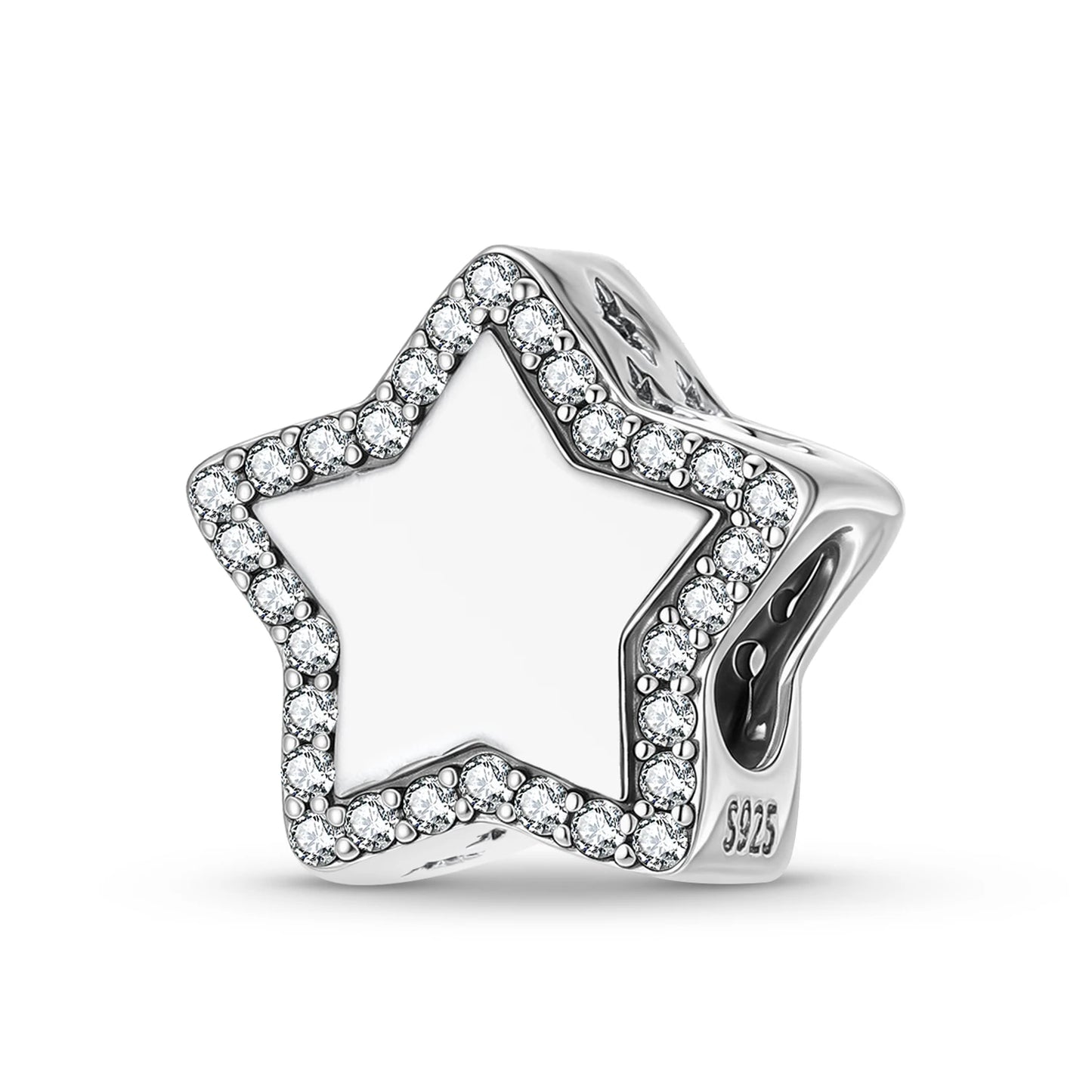 Charm Estrella con zirconias +Personalización