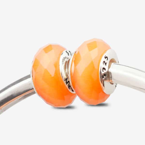 Par Stoppers Ojo de gato naranja