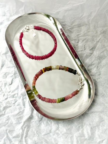 Brazalete Turmalina rosa "Alegria y entusiasmo"