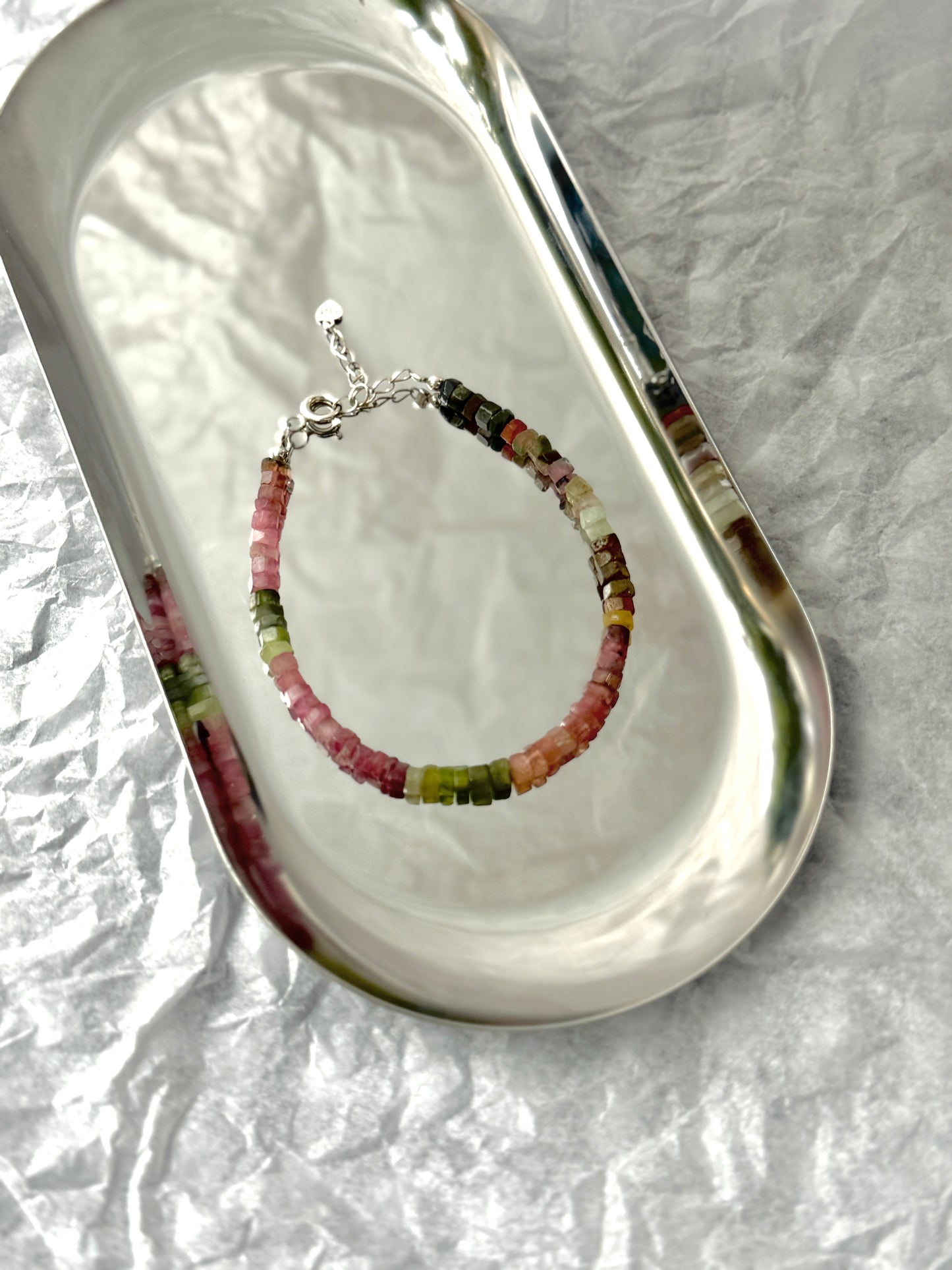 Brazalete Turmalina Sandía "Equilibrio"