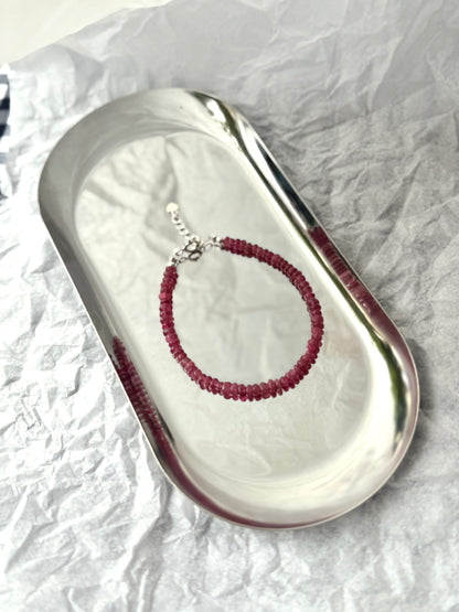 Brazalete Turmalina rosa "Alegria y entusiasmo"