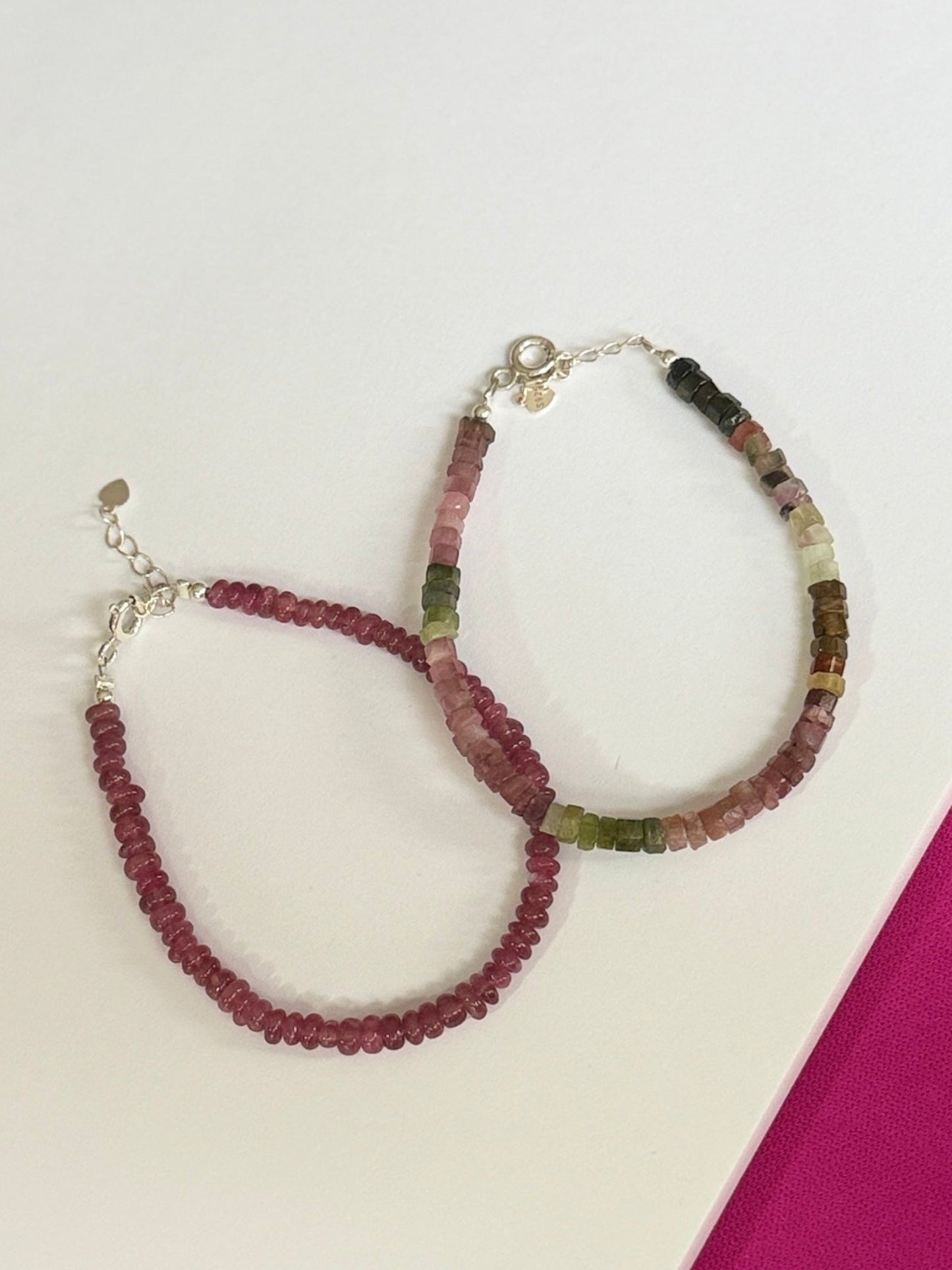 Brazalete Turmalina Sandía "Equilibrio"