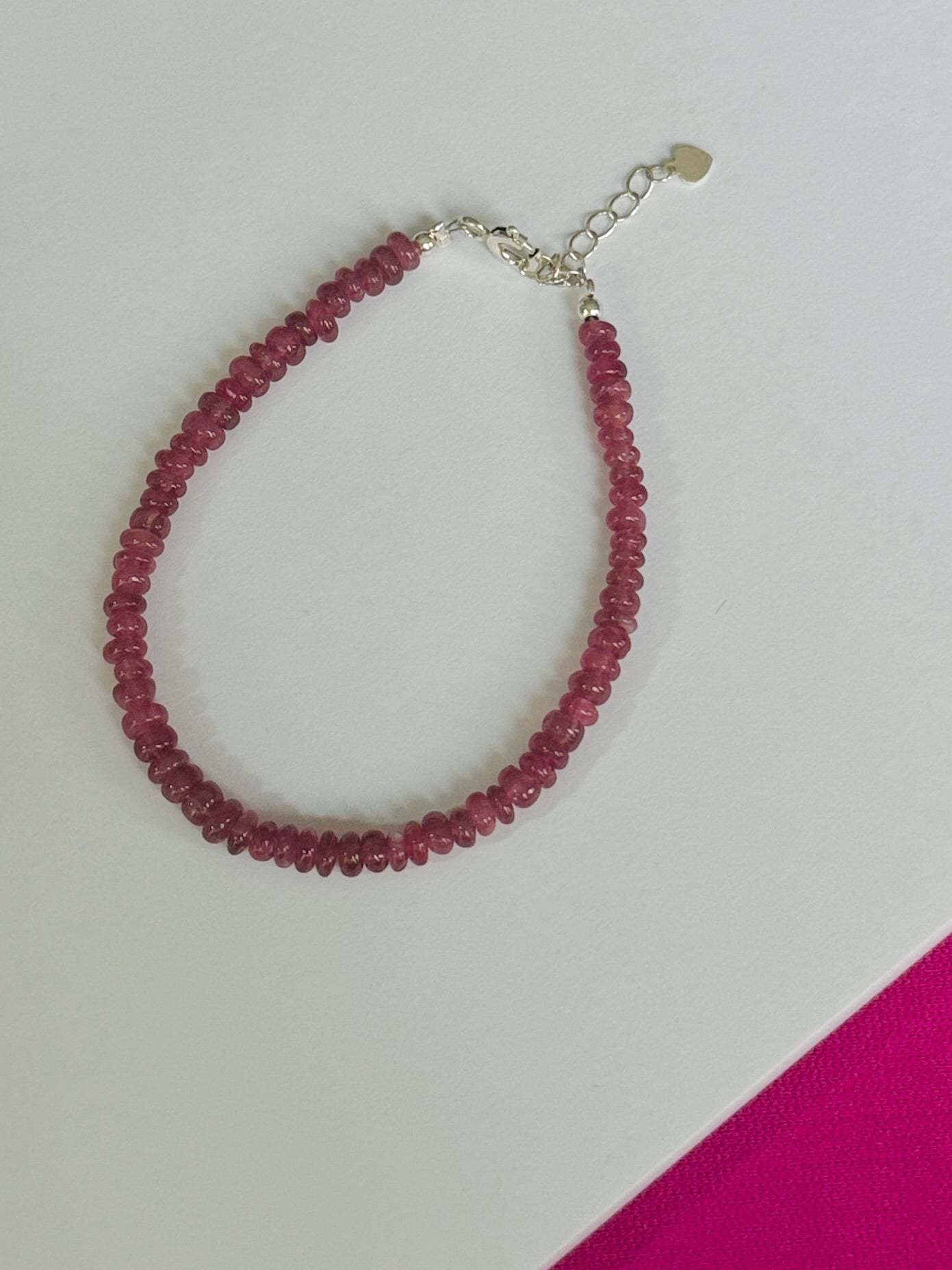 Brazalete Turmalina rosa "Alegria y entusiasmo"