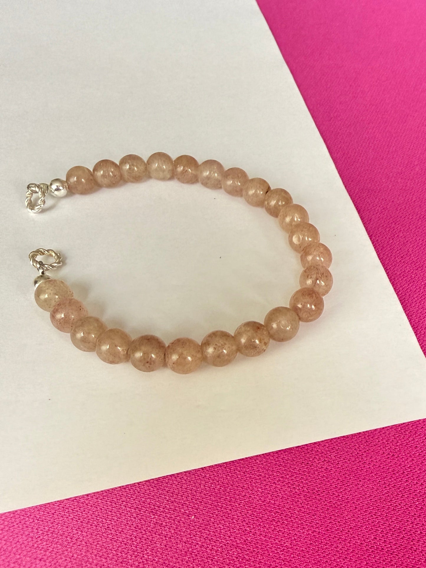 Brazalete Cuarzo Fresa "Amor Propio y Armonia"