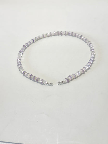 Collar Amatista-Prehinita-Cuarzo Rosa
