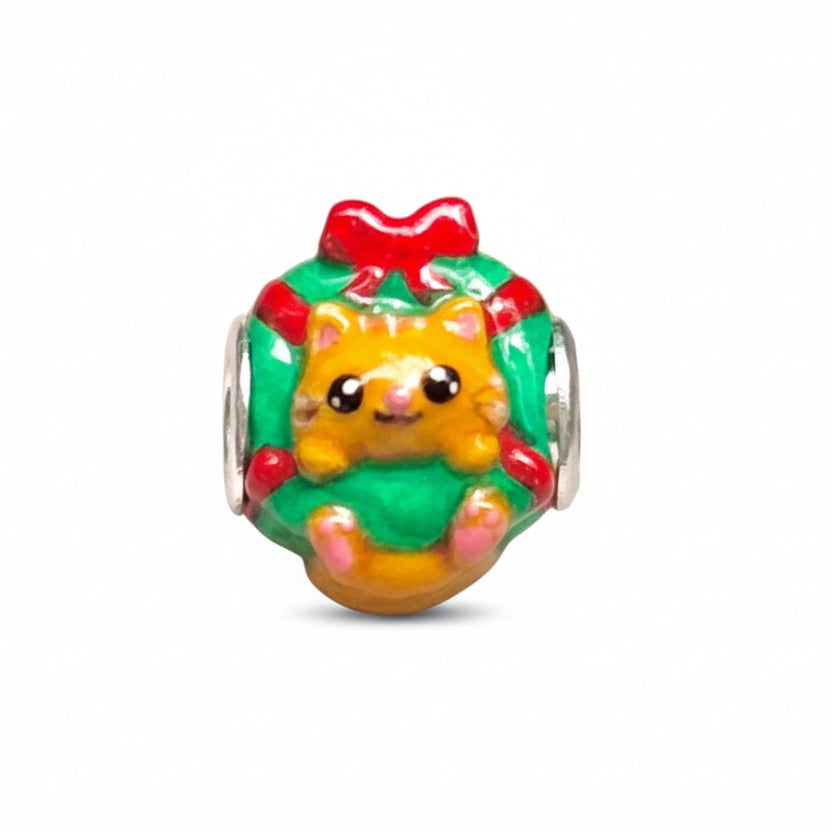 Charm Gato en Corona de Adviento