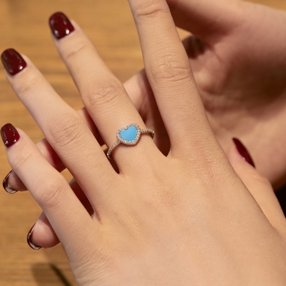 Anillo Corazón Azul