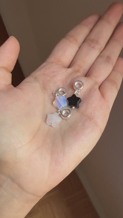 Charm Estrella Cuarzo Rosa